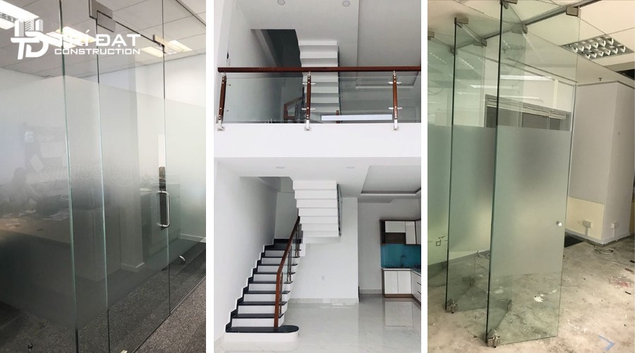 Mẫu cửa kính cường lực đẹp tại Xây Dựng Trí Đạt