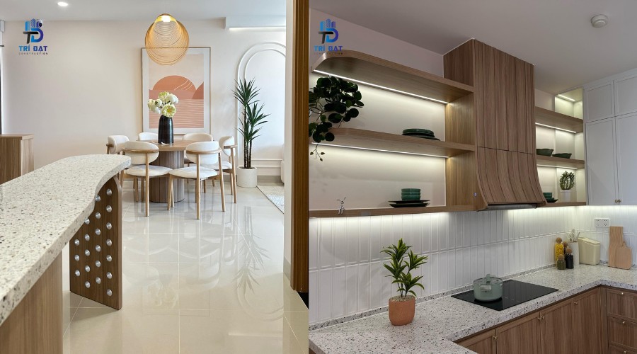 Thiết kế nội thất căn hộ 2 phòng ngủ theo phong cách nội thất hiện