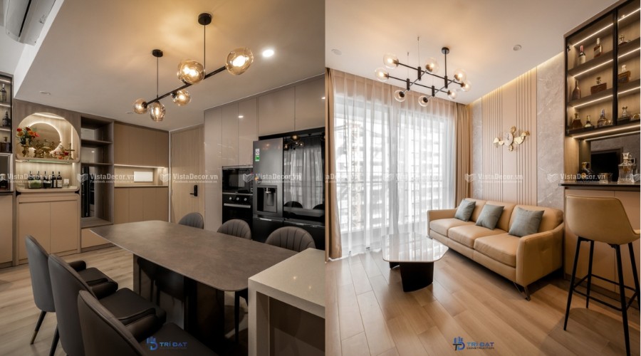 Nội thất theo phong cách nội thất hiện đại Xây dựng Trí Đạt thi công