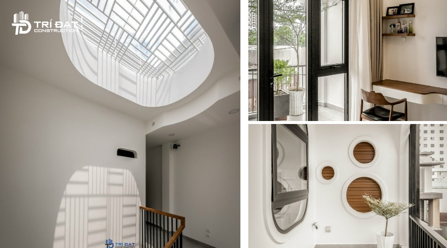 Giếng trời được sử dụng nhiều trong thiết kế nội thất hiện đại