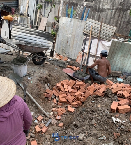 Thi công công trình 10 phòng trọ